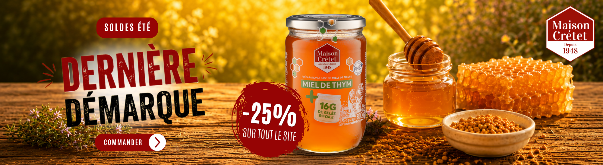 SOLDES ETE 2026 : -25% sur tout le site -  Remise automatiquement appliquée dans le panier
